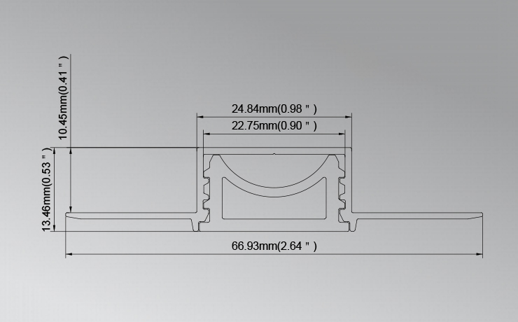 Flexible LED Extrusion for drywall