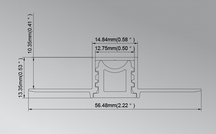 Top/Side Bending Aluminum LED Profile