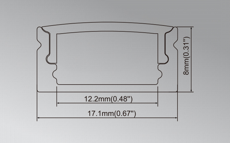 Hot Selling Cabinet Aluminum LED Profile