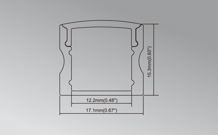 15MM Surface LED Channel