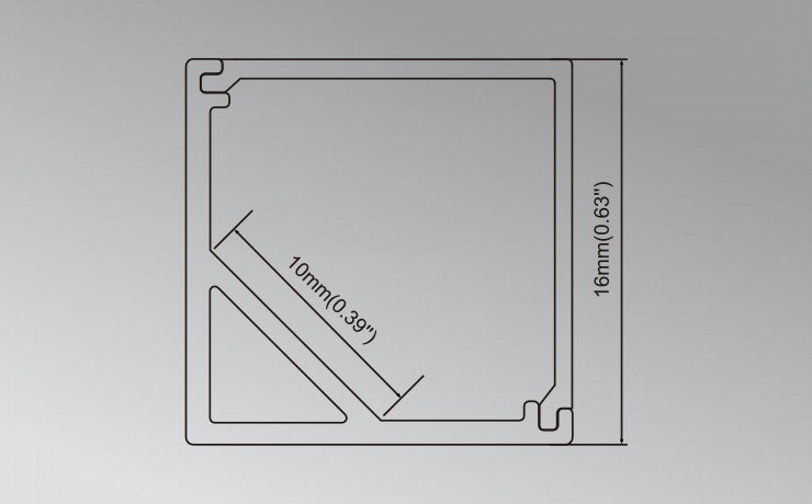 V Shape Aluminum Corner Profile