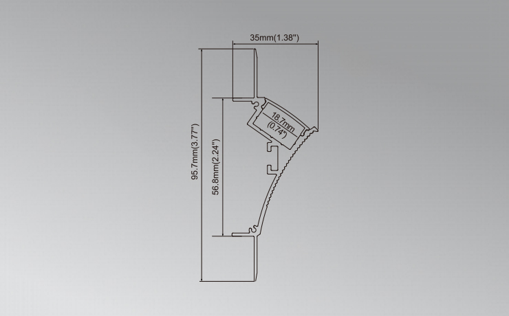 Plaster In Extrusion LED Profile