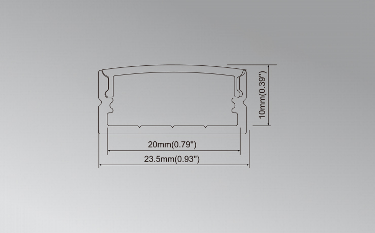 Cabinet Aluminum Channel for LED Strip