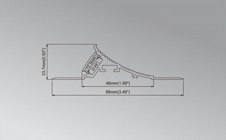 Popular Extruded Aluminum LED Profile