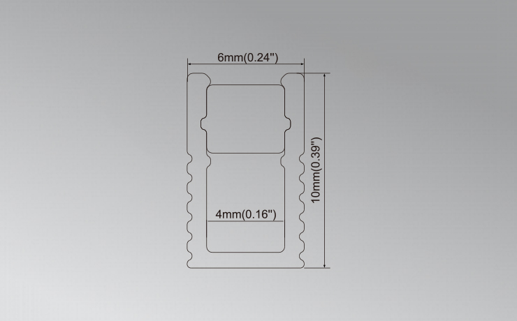 Ultra-Thin LED Aluminum Profile with Silicone Cover