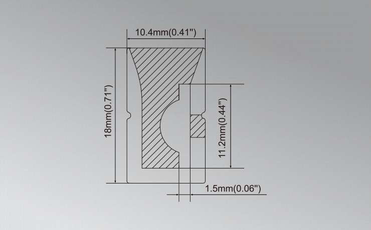 Flexible Silicone  LED Profile With 10mm Led Strip For Side Bending