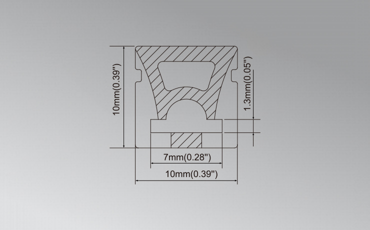 Flexible Topbend Co-extrusion Silicone With 6mm Width Led Strip