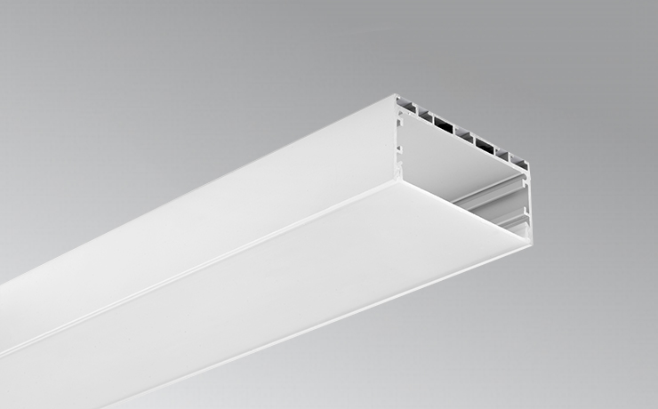 3 inches Aluminium LED profile without flange as pendent light