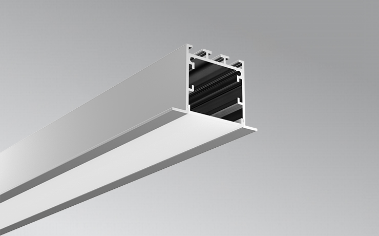 Recessed Aluminum LED Profile for Architectural Lighting