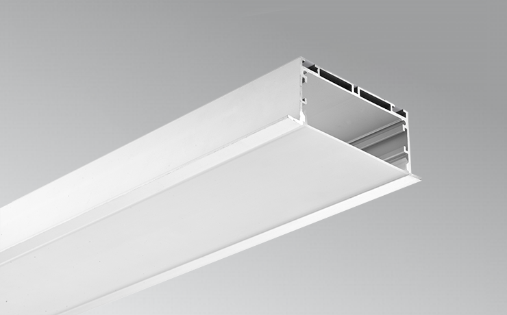 3 inches Recessed Aluminium LED profile with flange