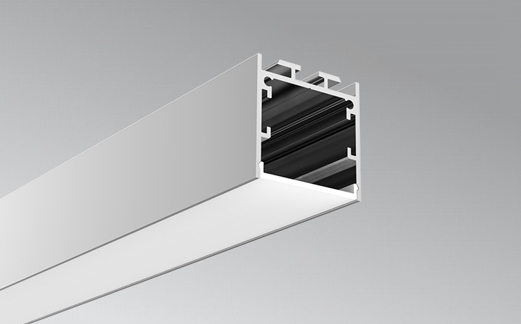 35*35mm Aluminium LED profile without flange for Ceiling or Pendent light