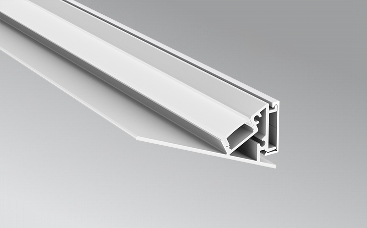 Aluminum profile for wall indirect light