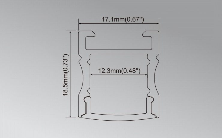 Hot Sell Surface Mounting Small LED Profile with Adjustable Angle