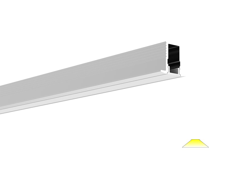 Led Recessed Linear Light Profile With Edge Mm Ledluz