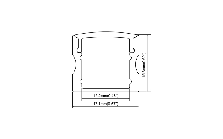 15MM Surface LED Channel